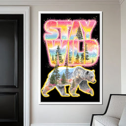 Wild Bear Forest Stay Wild - NicheCanvas