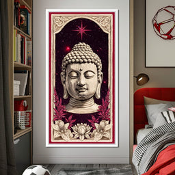 Cosmic Lotus Buddha Tranquil - NicheCanvas