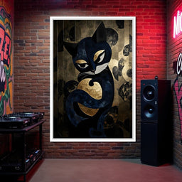 Golden Feline Enchantment - NicheCanvas