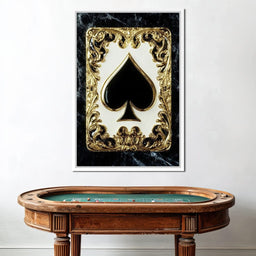Opulent Ace of Spades Elegance - NicheCanvas