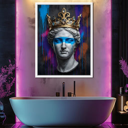 Crowned in Neon - NicheCanvas