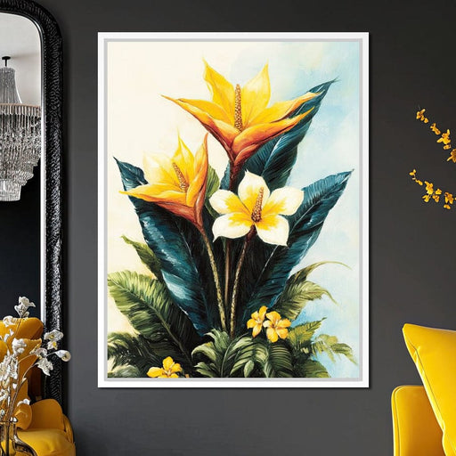 Tropical Petal Symphony Canvas Print