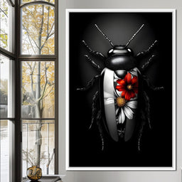 Petals and Velvet Wings - NicheCanvas