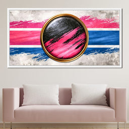 Collision of Modern Circles - NicheCanvas