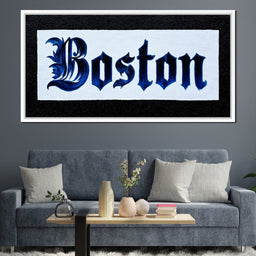 Majestic Boston Lettering - NicheCanvas