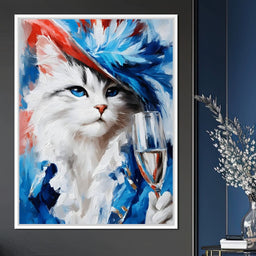 Majestic Feline Celebration - NicheCanvas