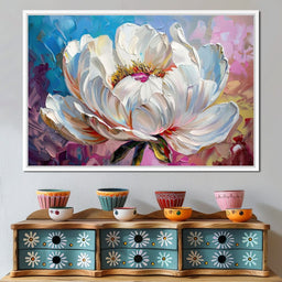 Alabaster Blossoming Petals - NicheCanvas