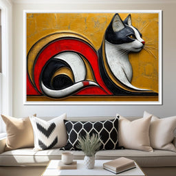 Golden Whiskers Symphony - NicheCanvas