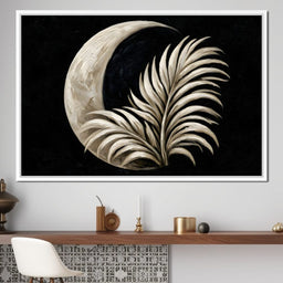 Crescent Shadow Over The Fallen Frond - NicheCanvas