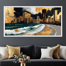 Gilded Towers Beyond The Tides - NicheCanvas