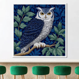 Majestic Owl Among Leaves - NicheCanvas