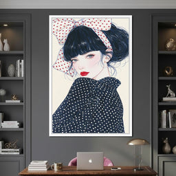 Polka Dot Afternoon Beauty - NicheCanvas