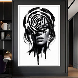 Liquid Thoughts Dissolving Into Form - NicheCanvas