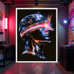 Synthwave Abstract Master Mind - NicheCanvas