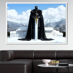 Icebound Peaks Excalibur Warrior - NicheCanvas