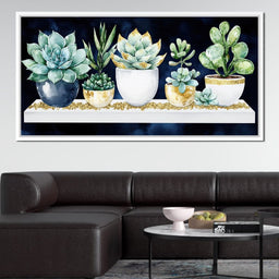 Succulent Symphony in Green - NicheCanvas