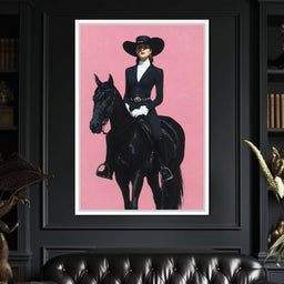 Midnight Rider on Rose Plain - NicheCanvas