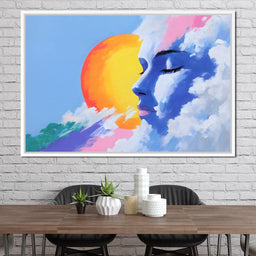 Dreamscape of Sunlit Skies - NicheCanvas