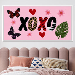 Pink Safari Love Butterfly Charm - NicheCanvas