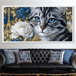 Parisian Elegance Feline Dreams - NicheCanvas