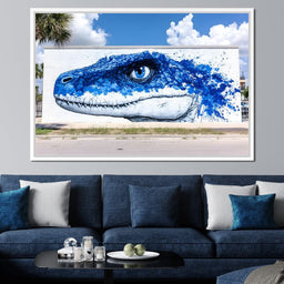 Street Art - Vivid Reptilian Glance - NicheCanvas