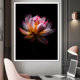 Luminous Lotus Radiant Petals - NicheCanvas