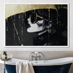 Golden Umbrella Women Enigma - NicheCanvas