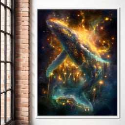 Galactic Whale of Starlight - NicheCanvas