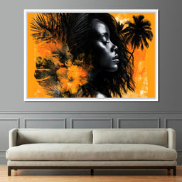Golden Solitude Tropics Rising - NicheCanvas