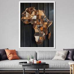 Africa Wooden Art - Johanjjf - NicheCanvas