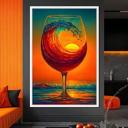 Sunlit Wave Enchantment - NicheCanvas