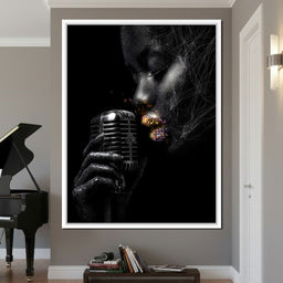 Stardust Singer Noir Portrait - NicheCanvas