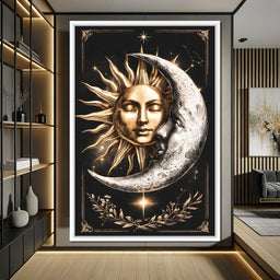 Embrace of the Solar Lunar Cycle - NicheCanvas