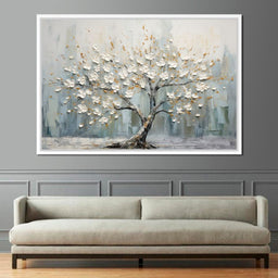 Petals of Alabaster Beauty - NicheCanvas