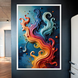 Flowing Rainbow Abstract - Cole Williams - NicheCanvas