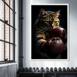 Cat Pugilist - NicheCanvas