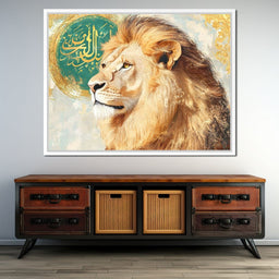 Golden Majestic Lion - NicheCanvas