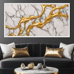 Marble River of Gold - TooplesArt - NicheCanvas