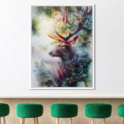 Majestic Forest Elk Guardian - NicheCanvas