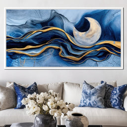 Gold Seam Crescent Tide - TooplesArt - NicheCanvas