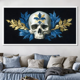Fleur Skull Baroque Elegance - NicheCanvas
