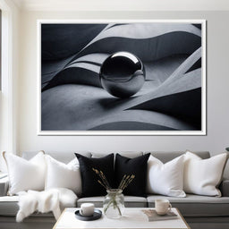 Black Mirror Sphere - TooplesArt - NicheCanvas