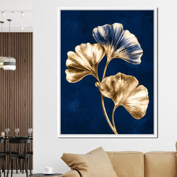 Gilded Leaves Upon The Deep Night - NicheCanvas