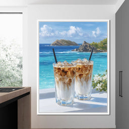 Coastal Iced Coffee Daydream - NicheCanvas