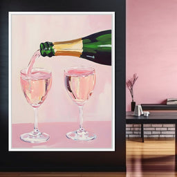 I Only Drink Champagne - NicheCanvas