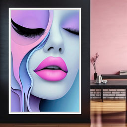Lush Lips & Liquid Dreams - TooplesArt - NicheCanvas