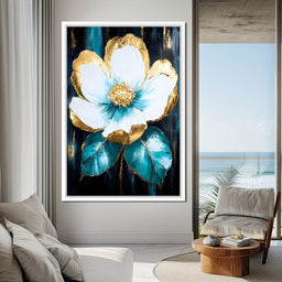 Golden Bloom Elegance - NicheCanvas