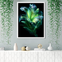 Radiant Emerald Flora Pulse - NicheCanvas