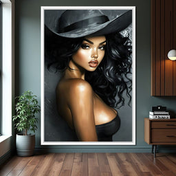 Enchanting Elegance Portrait - NicheCanvas