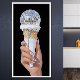 Disco Cone Silver Pop Delight - NicheCanvas